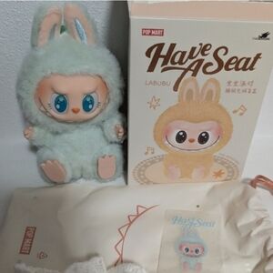 QUQU Labubu - Have A Seat Collection - Authentic Popmart With Outfit